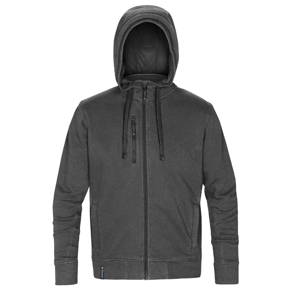 Stormtech CFZ-3 Men s Metro Full Zip Hoody Carbon Heather/Black